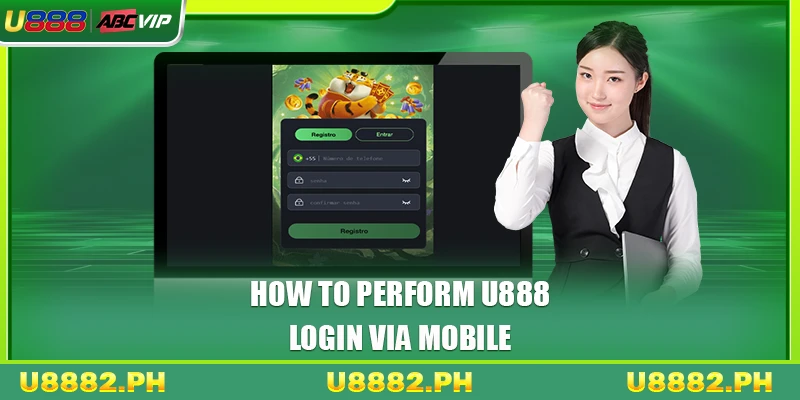 How to perform U888 login via mobile