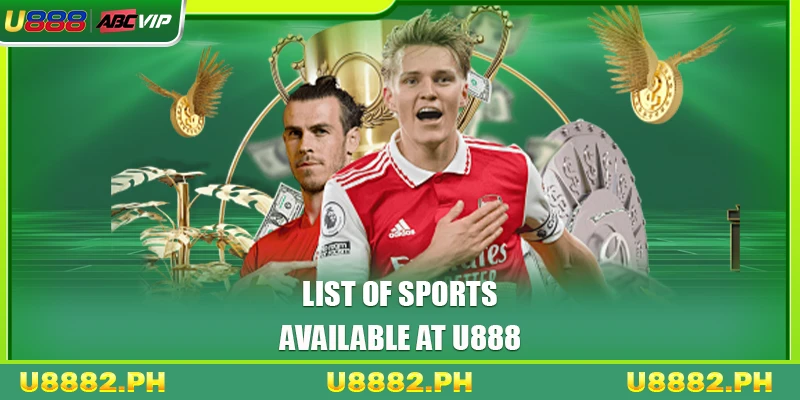 Sports 3 List of sports available at U888